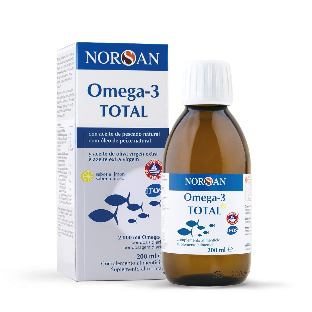 NORSAN Ómega-3 TOTAL — Sabor a Limão (200ml)